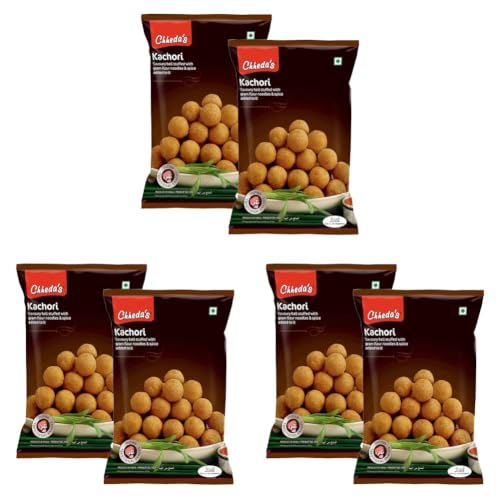 Image of Chheda's - Kachori - Crispy Spicy Snack - with Spicy Mixture Filling - 300 Gm Pack of 6
