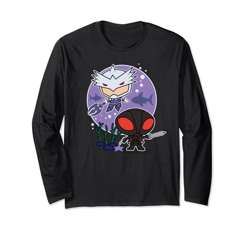 Aquaman Movie Chibi Black Manta and Ocean Master Long Sleeve T-Shirt