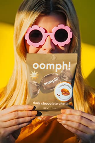 Oomph! Sweets, Sugar Free Dark Chocolate Cocoa Candy Chews, Keto-Friendly Vegan Healthy Gluten Free, Treat For Kids And Adults, Dark Chocolate (6-Pack) #TOP6