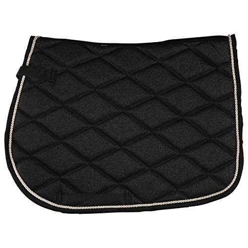 Tapis de selle Shetland noir pour l'entraînement quotidien en club