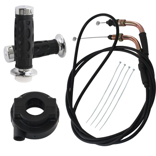 Atunee 22 mm Gasgriff-Set mit Scooter-Gaszug für GY6 50cc 80cc 125c 150cc