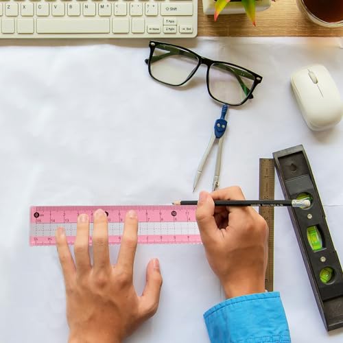 Mathematik-Set, Geometrie-Set, Winkelmesser und Zirkel-Set mit Metallbox, Zeichenkompass mit Linealen, Mathematik-Kompass-Set für Klassenbedarf und Schule, 9-teilig