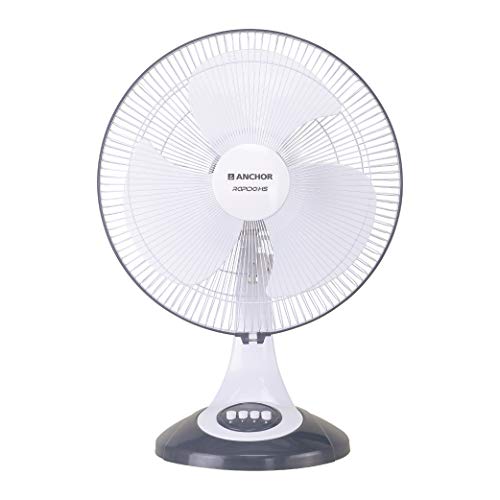 Image of Anchor by Panasonic Rapido 400mm High Speed Table Fan | Table Fan for Home (Grey, 14082GY)