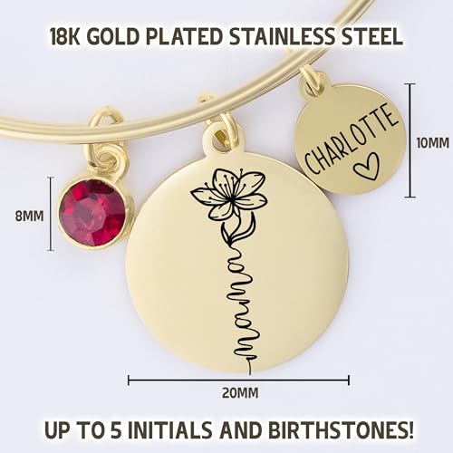 Mama Bracelet with Kids Names, Mom Birthstone Bracelet, Custom Jewelry for Mama, Mothers Day Gift from Son4