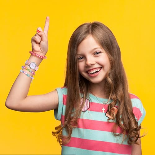 Reloj de cuarzo infantil y pulsera para regalo de cumpleaños de niñas 3