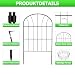 Dekorativer Gartenzaun Metall (10 Paneele, 61 cm x 33 cm, Gesamtlänge 3,3 m), Steckzaun ohne Graben, Wetterfester Grenzzaun für Außenbereich, Beeteinfassung, Rasenkante & Wegbegrenzung