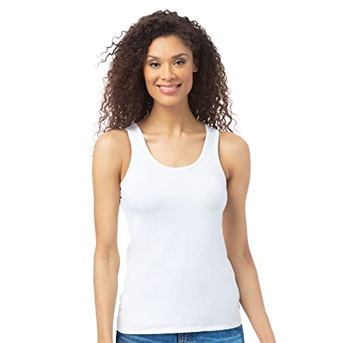 Lucky Brand Women's Tank Top - 4 Pack Stretch Cotton Scoop Neck Sleeveless T-Shirt, Camiseta sin Mangas para Mujer3