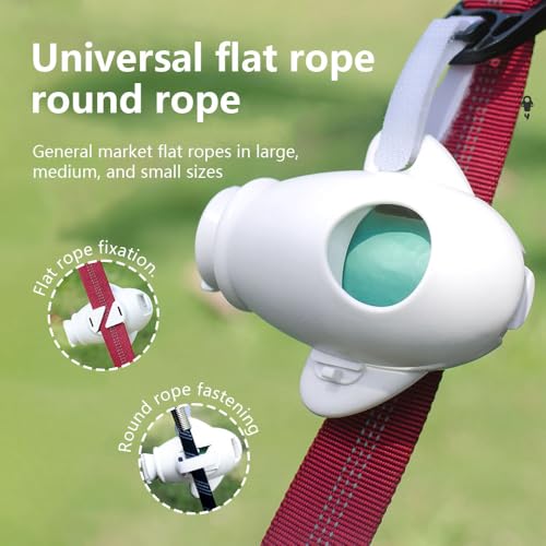 Image of Dog Poop Bag Dispenser with Detachable strap 1.2oz Airplane Design U Clip System for Easy OneHanded Use Including 1 roll of 16 randomly colored thick dog poop bags