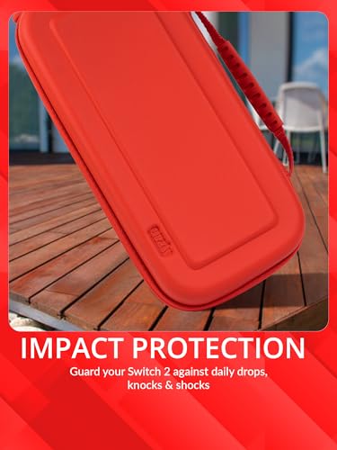 Image of Orzly Case Compatible with Nintendo Switch 2 - Protective Travel Carry Case with Screen Padding, Game Card & microSD Slots, Zipped & Open Pockets for Accessories - 7.9 inch Gift Boxed