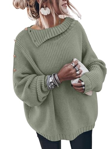 Image of Sweater for Women Winter Turtleneck Long Sleeve Pullover Tops Casual Oversized Knitted Sweaters