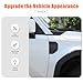 Heutamo Car Fender Side Vents Trim Cover Compatible with Toyota Land Cruiser Prado LC250 J250 2024+ Accessories, ABS Side Fender Air Vent Sticker Decorative Trim Accessories (Carbon Fiber Pattern)