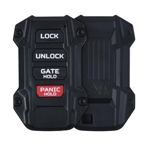 AJT DESIGN Replacement Key Fob Compatible with Toyota Tacoma (2024+) Tundra (2022+) 4Runner (2025+) & Sequoia (2023+) | Custom Made in USA | Injection Molded Rugged Case - Black