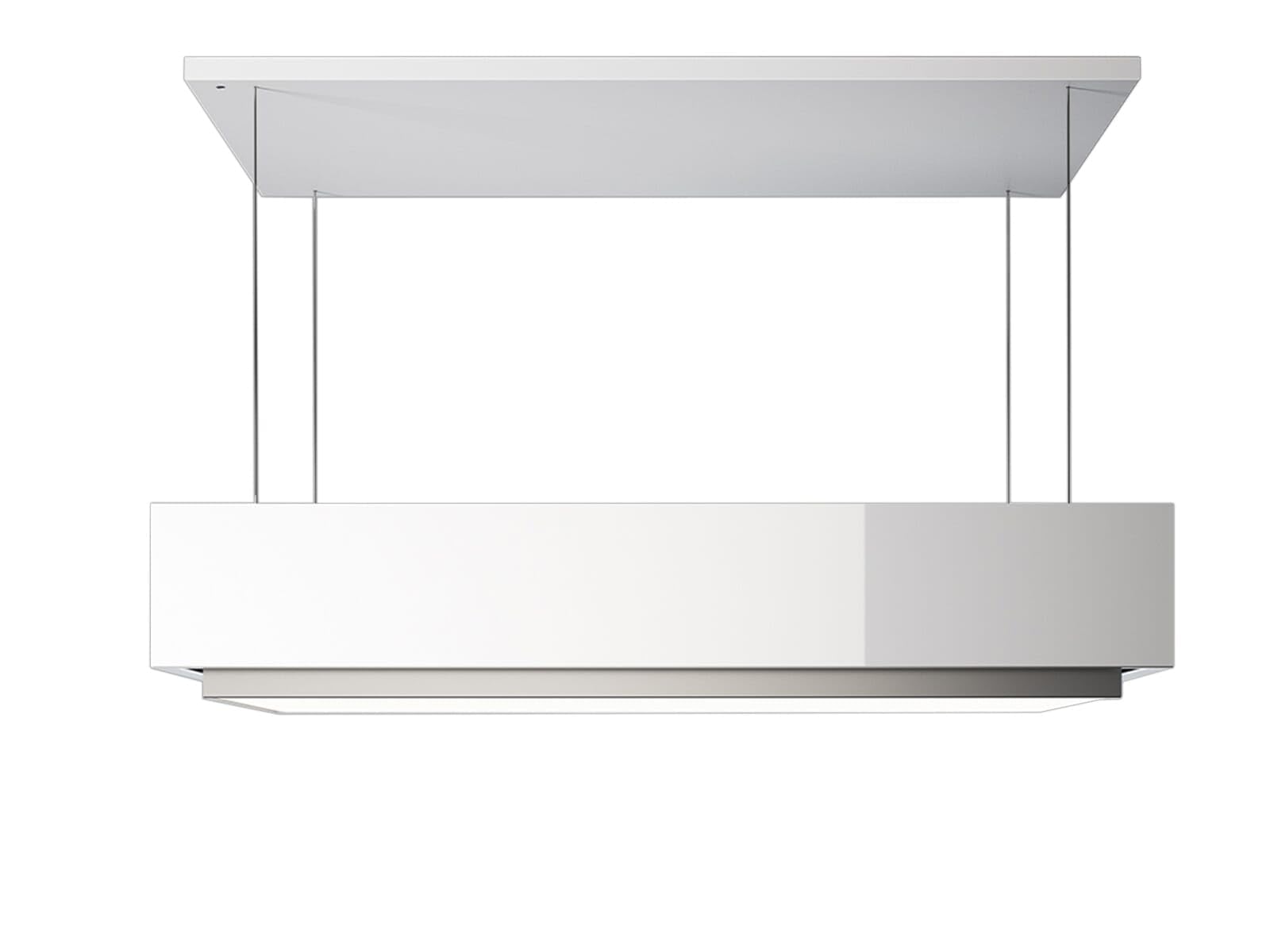 Falmec Levante Inselhaube 120 cm Glas/Weiß