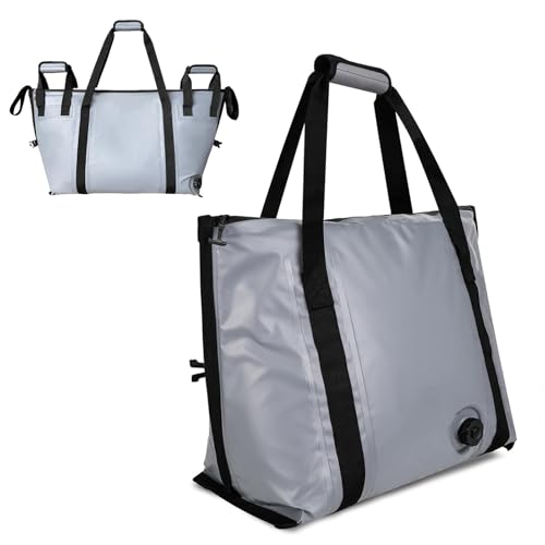 SXKJQER Bolsa De Pescado Aislada para Pesca, Bolsa De Matar con Válvula De Drenaje，Bolsa Portátil Impermeable para Peces, Mantiene El Hielo Frío Más De 24 Horas，Enfriador De Peces Aislado(90x30x45cm)