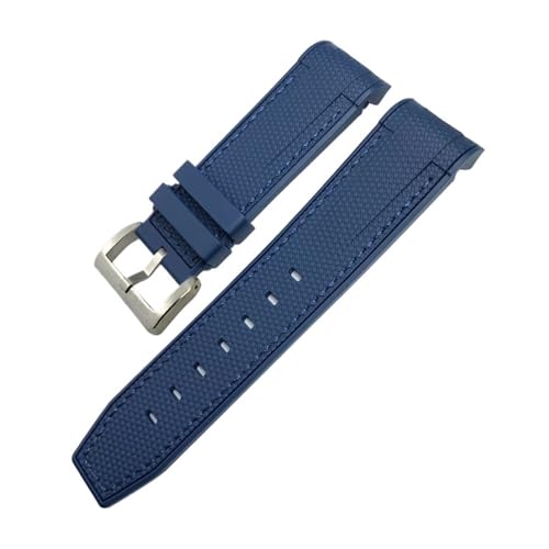Bracelet de montre caoutchouc naturel 22mm souple deux tons silicone