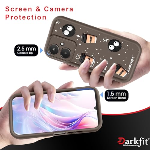 Image of Back Case Cover Compatible with OnePlus Nord CE 3 Lite 5G | Cute Fun Cartoon Ball 3D Coffee Silicone Case | Body Protection | Camera Protection | Shock Proof | Color Brown | Pack of 1