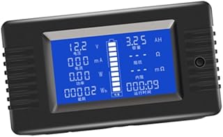 BUGUUYO Testador De Medidor Elétrico Medidor De Da Bateria Medidor Elétrico Testador De Voltímetro Ferramenta De Medidor De Detector De Testador De Capacidade Da Bateria