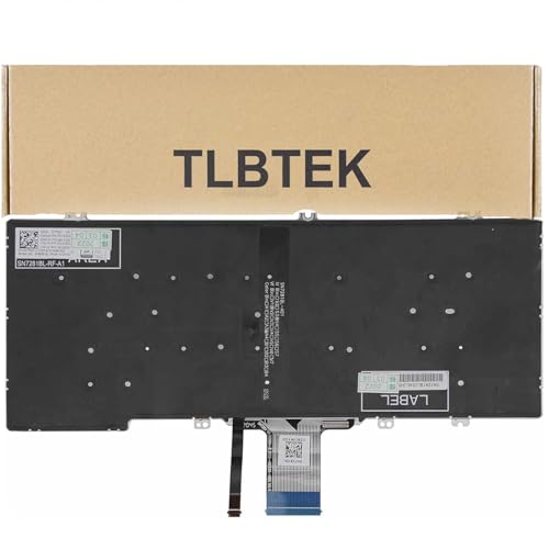 TLBTEK Backlight Keyboard Replacement Compatible with Dell Latitude 5280 5288 5289 5290 7280 7290 7380 7389 7390 E5280 E5288 E5289 E5290 E7280 E7290 E7380 E7389 E7390 Series Laptop