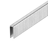 meite Zszywki o wąskiej koronie 18 Gauge, 1/10.2 cm, długość 5/8 cala, wytrzymałe, ocynkowane zszywki tapicerskie do elektrycznych lub pneumatycznych pistoletów z wąską koroną (4000 szt.)