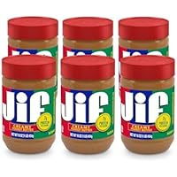 Jif Creamy Peanut Butter, 16-Ounce Jar, Pack of 6