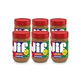 Jif Creamy Peanut Butter, 16-Ounce Jar, Pack of 6