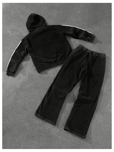 SOLY HUX Men's Sweatsuits Zip Up Hoodie and Sweatpants 2 Piece Set Fall Winter Clothes2
