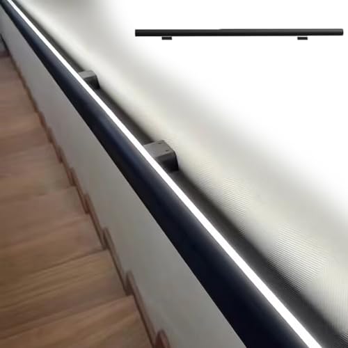 Rampe d'escalier à LED haute résistance pour escalier intérieur et extérieur