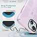 Speck iPhone 15 Case - Built for MagSafe, Drop Protection Grip – for iPhone 15 iPhone 14 & iPhone 13 - Scratch Resistant, Soft Touch, 6.1 Inch Phone Case - CandyShell Grip Soft Lilac/Carnation Petal
