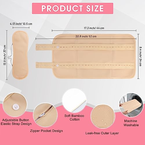 Castor Oil Pack Wrap, Reusable Organic Cotton Castor Oil Wrap Waist And Neck ，Set For Different Body Shapes With Adjustable Straps For Liver, Stomach, Constipation, Machine Washable #TOP4