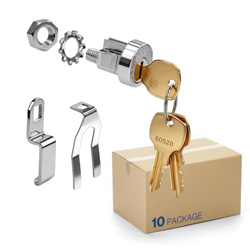 POCHAR L-1172C National Mailbox Lock Replacement C9100 with 3 Brass Keys