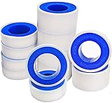 Teflon Tape Plumbers Tape - 12 Pack Thread Tape PTFE Pipe Sealant Seal Tape for Plumbers Plumbing White 3/4'x400 Inch and 1/2'x400 Inch