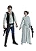 Star Wars B3961AS0 3.75-Inch Space Mission Figure, Han Solo and Princess Leia, 2-Pack