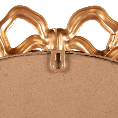 Image of Creative Co-Op Arched Gold Iron Mirror with Decorative Bow