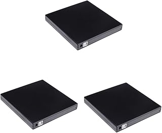 PartyKindom 3Pcs Unidade USB Gravador De Dvd Unidade De Dvd Reescritor Preto Transferência De Dados Unidade De Disco USB Unidade Externa Para Computador Gravador De CD Gravador De Dvd Unidade
