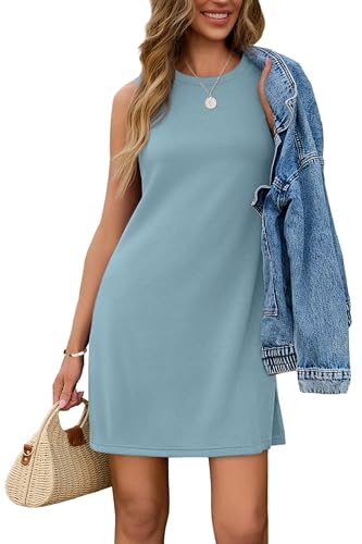 Image of Sampeel Dresses for Women 2025 Casual Summer Sundresses Sleeveless Tank Dress Fashion Outfits