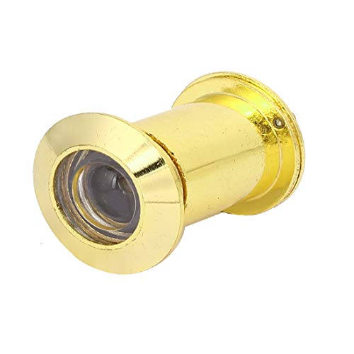 Mirilla de puerta con diámetro 26mm, ángulo de visión de 220 grados, tono dorado, marca Lon0167 miniatura 1