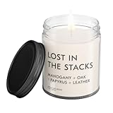 Lost in The Stacks® Bookish Reading Candle - Literary Inspired Gift for Readers, Writers, Bibliophiles, Bookworms & Book Lovers | Handmade in USA, Non-Toxic, Vegan & Cruelty-Free | 9 oz