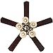 FINXIN Indoor Ceiling Fan Light Fixtures LED 52 Ceiling Fans for Bedroom,Living Room,Dining Room Including Motor,Light,3/5-Blades,Remote Switch (New Bronze)