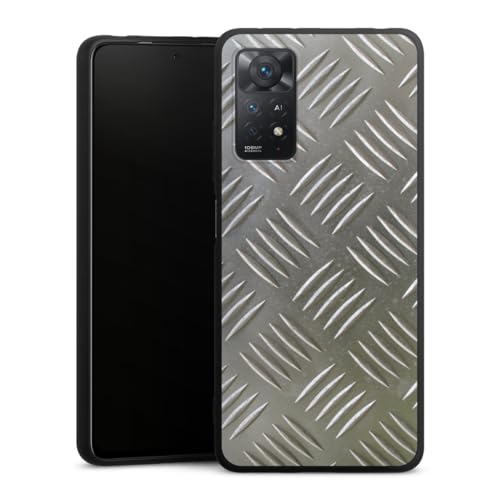 Coque Xiaomi Redmi Note 11 Pro 4G étui silicone souple DeinDesign motif métal antichoc