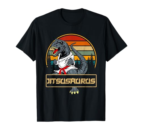 Jitsusaurus Funny Jiu Jitsu T-Rex BJJ MMA Martial Arts Gifts T-Shirt