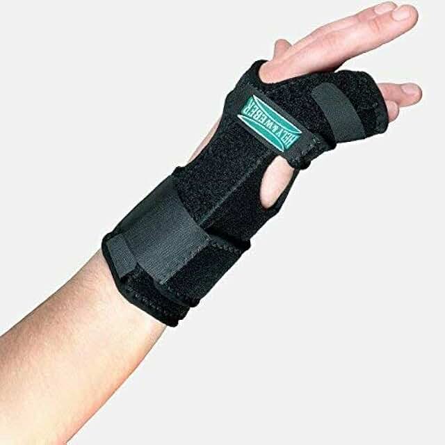 ulnar gutter splint left