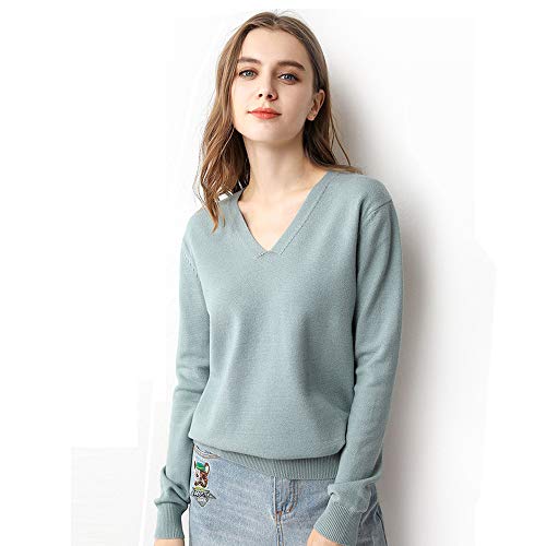 LA-Hazel v ネック セーター レディース 大きいサイズ カシミヤ カットソー ニット ウール セーター トップス 無地 シンプルニット カジュアル ゆったり デコルテ セクシー セーター 秋冬春