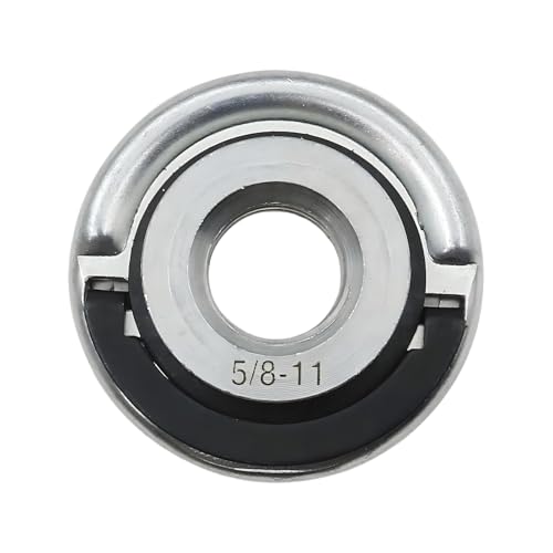 Tuerca con brida para amoladora angular – Portátil, con placa de bloqueo | Tuerca de acero de apriete rápido, compatible con M10 M14 5/8-11 para corte esmerilado eliminación óxido brillante