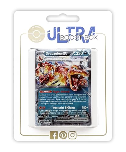 Dracaufeu ex 54/091 Téracristal - Ultraboost X Écarlate et Violet 4.5 - Destinées de Paldea Coffret de 10 Cartes Pokémon Françaises