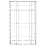 BBLINKE Gabionenwand mit Abdeckung, Gabionen, Gabionengitter, Gabione, Gabionenkörbe, 60x30x100 cm Verzinkter Stahl