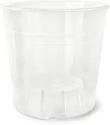 Vaso Plástico Pote 12 orquídea Transparente