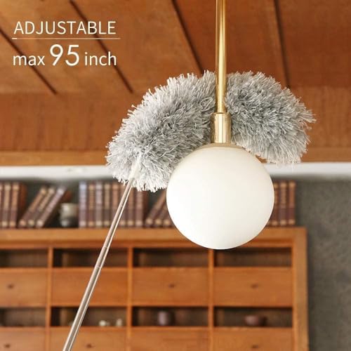 Image of Microfiber Fan Cleaning Mop | Extendable Long Rod Ceiling Fan Duster | Anti-Scratch Dust Cleaner for Home & High Roof Cleaning | पंखा साफ करने वाला डस्टर (Fan Cleaning MOP)