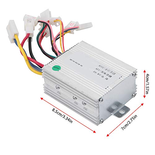 AYNEFY Controlador de Velocidad del Motor Eléctrico de 12V y 500W, Controlador de Motor de Cepillo Eléctrico, Control de Velocidad del Motor de CC para Scooter de Vehículo Eléctrico