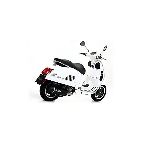 ARROW URBAN ALUMINIUM DARK SILENCER WITH DARK END CAP VESPA GTS 300 ’17/18 - VESPA GTS 300 HPE’19/20 DARK URBAN SILENCER WITH DARK STEEL END CAP FOR ARROW LINK PIPE, Metall