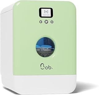 DAAN TECH Bob - Lave-vaisselle Compact 3 Couverts Encastrable - Pose Libre, Avec Réservoir, Portable - Séchage Naturel - Assiette 29 cm - Origine France Garantie